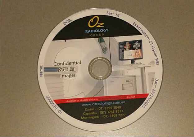DICOM CD Labelling